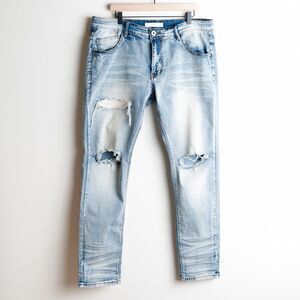 KDNK 11 4 14‎ 11 Jeans Mens 38 Distressed Destroyed Ripped Grunge Streetwear